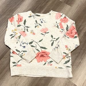 Girls Sweatshirt - Old Navy - Floral Shirt